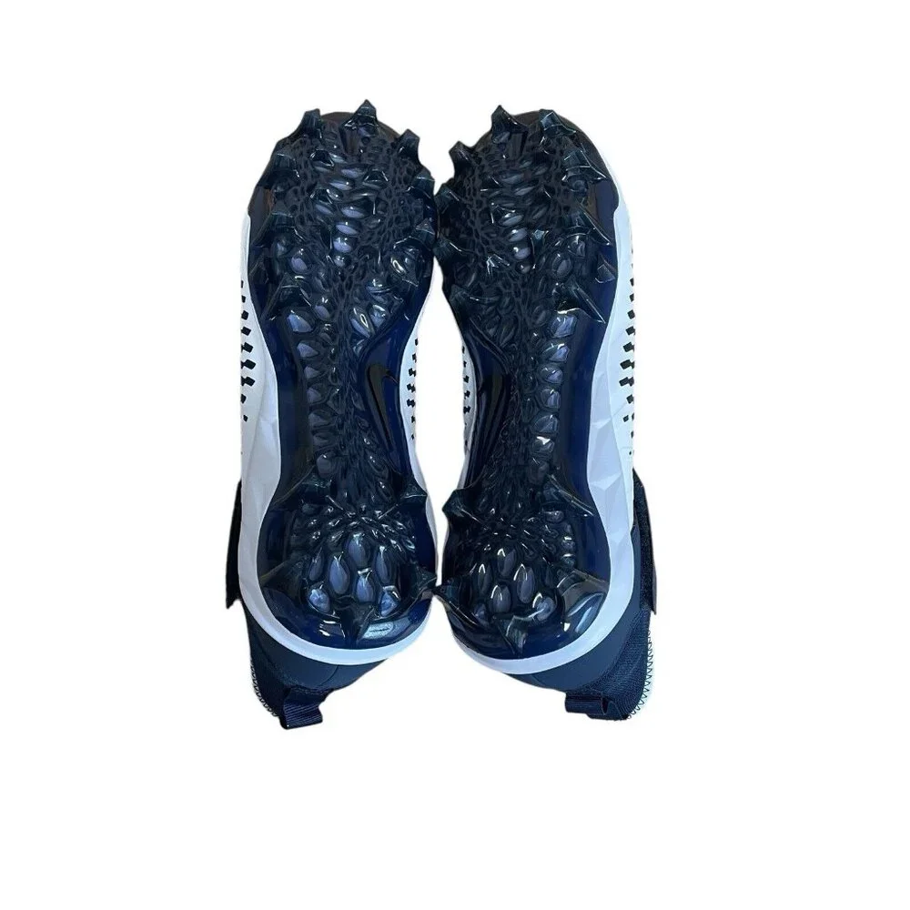 NIKE ALPHA MENACE PRO 2 MENS SIZE 12 WHITE NAVY BLUE FOOTBALL CLEATS BV3945-102